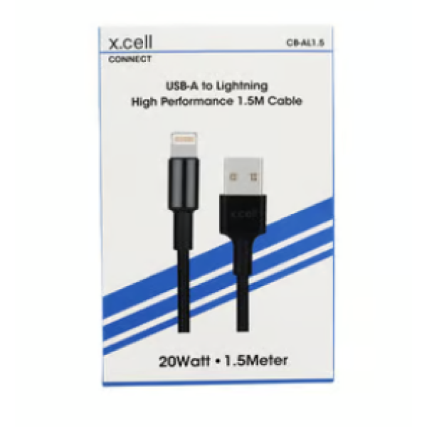X.Cell USB Lightning Cable CB-AL1.5 Black