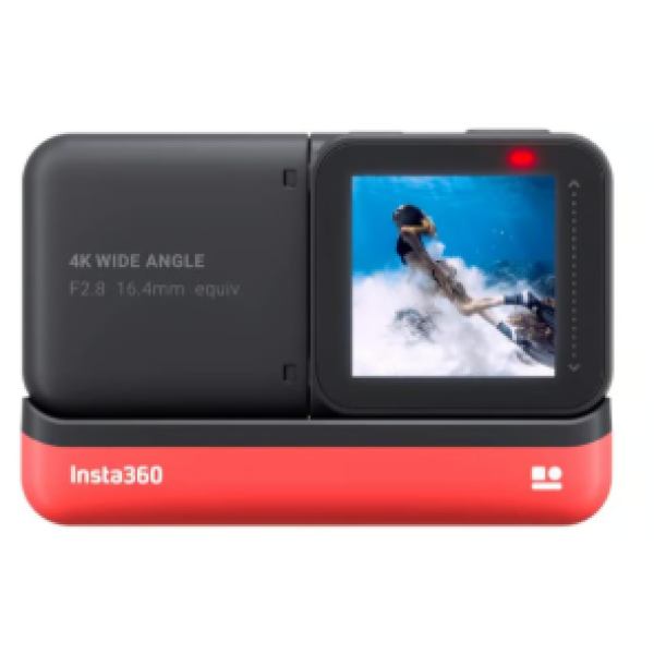 Insta360 ONE R 4K Edition – 4K 60fps Sports Action Camera with Stabilization, IPX8 Waterproof, Reversible Touch Screen, Slow Motion, Adaptive Design