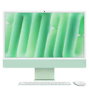 Apple 24 inches iMac, Retina 4.5K Display, M4 chip with 8‑core CPU and 8‑core GPU, 16 GB RAM, 256 GB SSD, Green