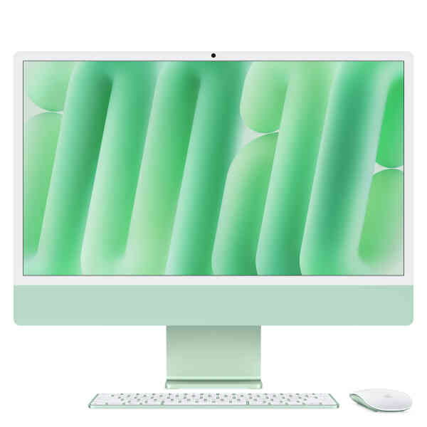 Apple 24 inches iMac, Retina 4.5K Display, M4 chip with 8‑core CPU and 8‑core GPU, 16 GB RAM, 256 GB SSD, Green