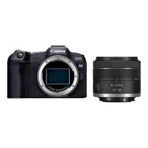 Canon EOS R8 Mirrorless Full Frame Camera with RF 24-50 mm f/4.5-6.3 IS STM Lens, Black