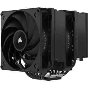 Corsair A115 High-Performance Tower CPU Air Cooler, Cools up to 270W TDP, Slide-and-Lock Fan Mount, Two AF140 ELITE Fans, Easy to Install, Pre-Applied