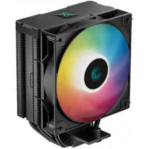 DeepCool AG400 Digital Black ARGB Single Tower 120mm CPU Cooler, 2000 RPM Fan Speed, Black | R-AG400-BKADMN-G-1