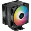 DeepCool AG400 Digital Plus CPU Coolers, 2x 120mm aRGB PWM Fan, 4x 6mm Heatpipes, 2100 RPM Fan Speed, 75.89 CFM Airflow, Hydro Bearings, 4-Pin PWM Con