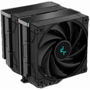DeepCool AK620 ZERO Dark All Black Edition CPU Cooler 500-1850 RPM Fan Speed 68 99 CFM Airflow Fluid Dynamic Bearing 260W Power LGA2066/2011-v3/2011/A