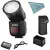 Godox V1-C Round Head Flash Speedlight for Canon, 76Ws 2.4G TTL, 1/8000 HSS, 1.5 sec. Recycle Time,with Lithimu Battery, 10 Level LED Modeling Lamp