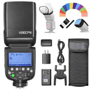 Godox V860III-S Camera Flash Light Wireless TTL Speedlite Modeling Light Transmitter/Receiver Manual/Auto Flash GN60 1/8000s HSS Built-in 2.4G Wireless X System Replacement for...