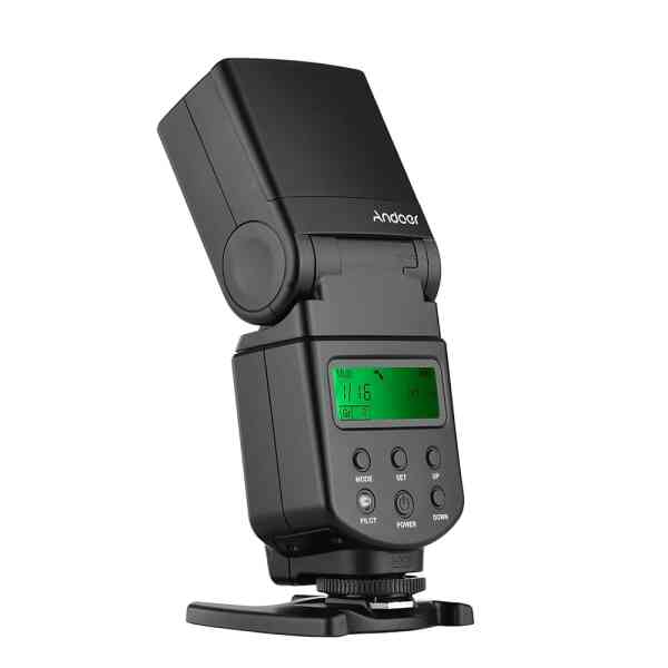 Honsto Universal Flash Speedlite GN40 Adjustable LED Fill Light On-camera Flash With Bracket Replacement for Canon Nikon Olympus Pentax DSLR Cameras
