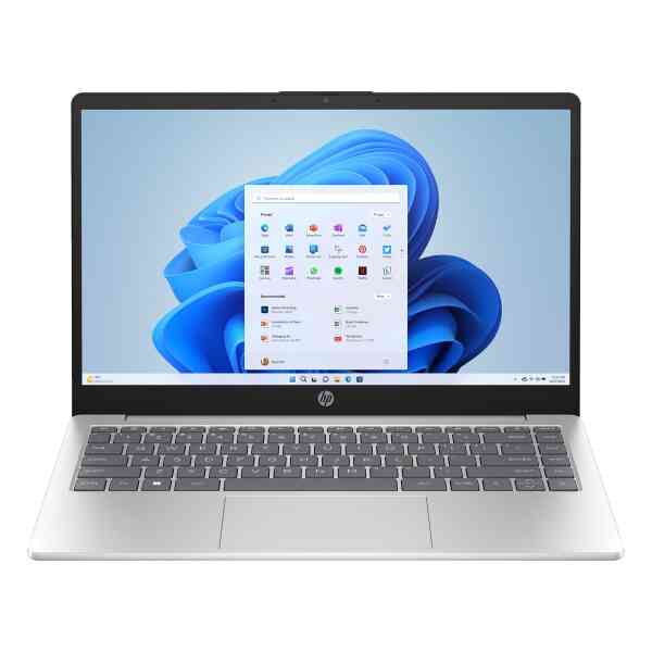 HP 14  FHD Display Notebook, AMD Ryzen 5-7520U Processor, 16 GB RAM, 512 GB SSD, AMD Radeon Graphics, Windows 11 Home, Natural Silver, 14-EM0017NE