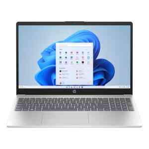 HP 15.6 FHD Notebook, Intel Core i7-1255U Processor, 16 GB RAM, 512 GB SSD Storage, Windows 11, Natural Silver, 15-FD0131NE