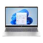HP Notebook, 15.6 FHD Display, Intel Core i5-1235U Processor, 16 GB RAM, 512 GB SSD, Windows 11 Home, Silver, 15-FD0095NE