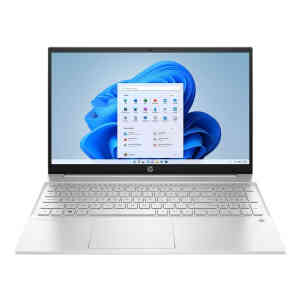 HP Windows 11 Home, 16 GB RAM, 512 GB SSD, 15.6 Inches Laptop, Natural Silver, 15-EH3004NE- R7