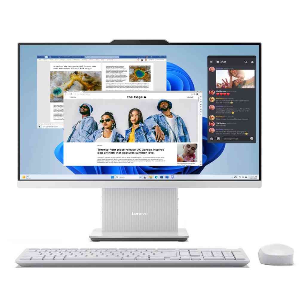 Lenovo IdeaCentre All in One Desktop 3, Integrated Intel UHD Graphics, Windows 11, 23.8 inches FHD Touch Display, 8 GB RAM, 512 GB SSD, Cloud Grey, F0HN000JAX