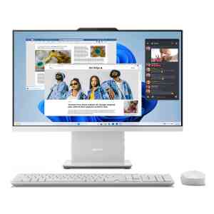 Lenovo IdeaCentre All in One Desktop 3, Integrated Intel UHD Graphics, Windows 11, 23.8 inches FHD Touch Display, 8 GB RAM, 512 GB SSD, Cloud Grey, F0HN000JAX