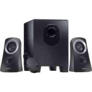 Logitech Speaker System Z313, 3.5mm Input, 15W Subwoofer, 2* 5W Satellites, Black | 980-000447