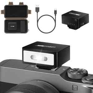 MEDALight F1 Mini Camera Flash Camera Flash Speedlite for Ricoh (GR3/GR3X,etc.) Nikon/Canon/Fuji,Digital Film Cameras,Mini hot Shoe Flash for DSLR Camera（Not Compatible for Sony...