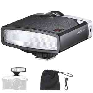 NALACAL Retro Camera Flash, 6000K±200K On-Camera Flash, 7 Levels Flash Power Retro Camera Speedlite, Support Auto & Manual Modes, Compatible with Canon Nikon Sony Fuji Olympus...