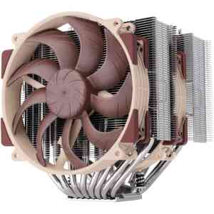 Noctua NH-D15 G2 HBC CPU Coolers, 2x NF-A14x25r G2 PWM Fans, 8 Heatpipes, 1500 RPM Fan Speed, 91.58 CFM Airflow, Copper Pipes, Aluminum Fins, Soldered