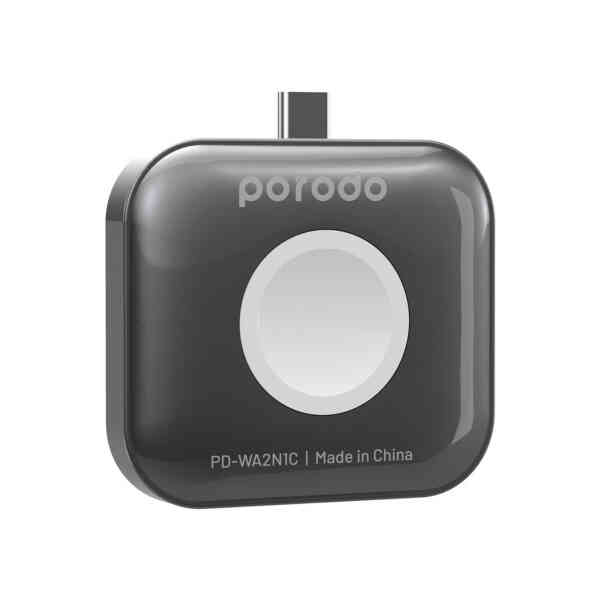 Porodo 2 in 1 Apple Watch and Airpod Charger with Type-C Connector, Grey, PD-WA2N1C-GY