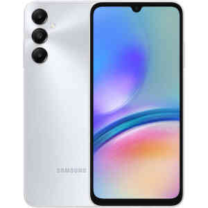 Samsung Galaxy A05s Dual SIM 4G Smartphone, 4 GB RAM, 128 GB Storage, Silver, SM-A057FZSGMEA