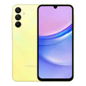 Samsung Galaxy A15 Dual SIM 4G Smartphone, 4 GB RAM, 128 GB Storage, Yellow
