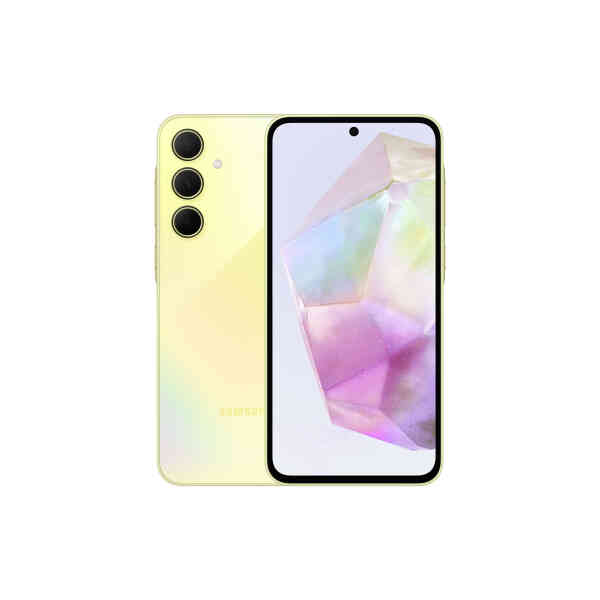 Samsung Galaxy A35 5G Smartphone, 8 GB RAM, 128 GB Storage, Awesome Lemon, SM-A356EZYPMEA