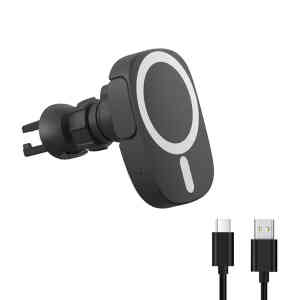 Trands Car Magnetic Wireless Charger, Black, TR-WC4653