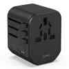Wiwu Universal USB-C PD Travel Adapter, 20W, Black, UA002