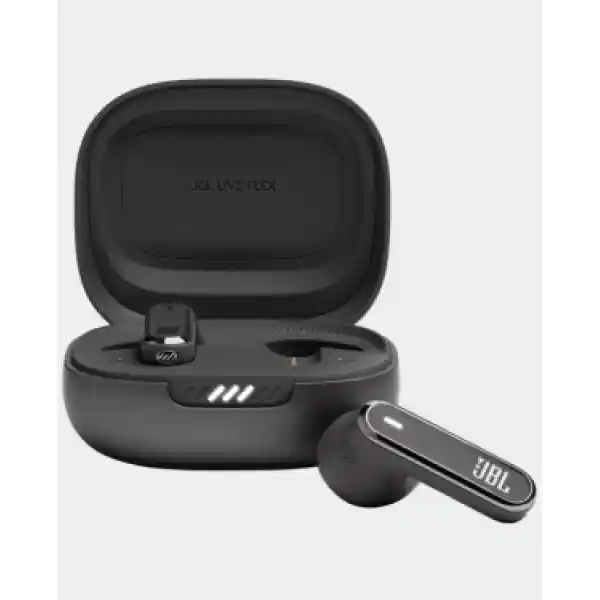 JBL Live Flex True Wireless Noise Cancelling Earbuds – Black