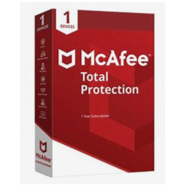 McAfee Total Protection, 1 Device, 1 User, 1 Year Subscription