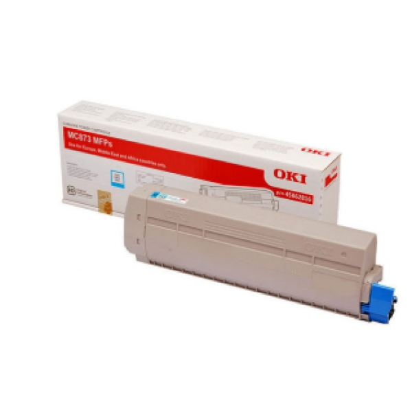 OKI MC873dn / MC883dn / MC853dn Cyan Genuine Toner Cartridge, 45862851
