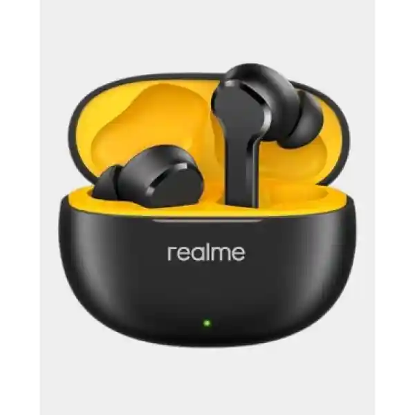 Realme Buds T110 | AI ENC for calls | 10mm Dynamic Bass Driver | 88ms Low Latency | Up to 38 Hours of Playback and Fast Charging Bluetooth in Ear Headset | ANC - Punk Black