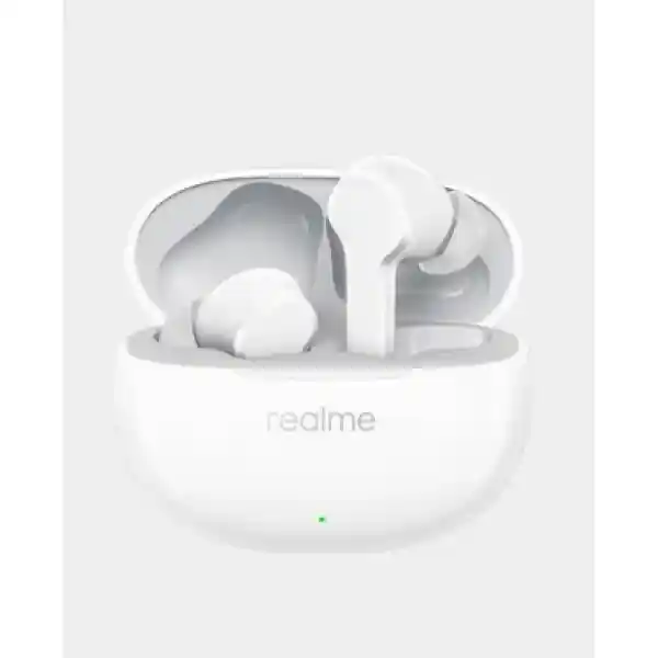 Realme Buds T110 | AI ENC for calls | Up to 38 hours of Playback | Fast Charging Bluetooth T110 - Pop White