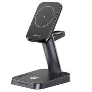 Acefast Mobile Holder E3 Desktop 3In1 Wireless Charging Stand Black