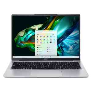 Acer Aspire Lite Notebook, 14 WUXGA IPS Display, Intel Core i3-N300 Processor, 8 GB RAM, 512 GB SSD, Windows 11, Silver, NXKS9EM006