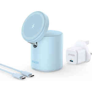 Anker 623 MagGo Magnetic Wireless Charger, Misty Blue, B2568231