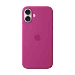 Apple iPhone 16 Plus Silicone Case With Magsafe Fuchsia