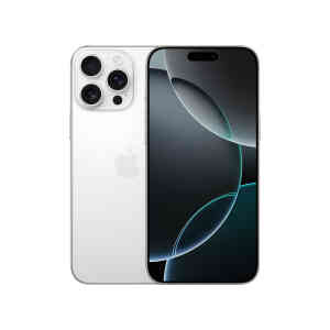 Apple iPhone 16 Pro Max 5G Smartphone, 1 TB Storage, White Titanium