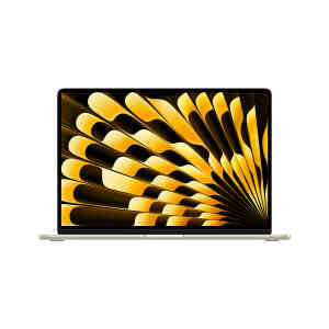 Apple MacBook Air, 15 inches, 8 GB RAM, 256 GB SSD, Apple M3 chip with 8-core CPU and 10-core GPU, macOS, Arabic, Starlight