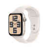 Apple Watch SE GPS, 44 mm Starlight Aluminium Case with Starlight Sport Band - M/L, MXEV3QA/A