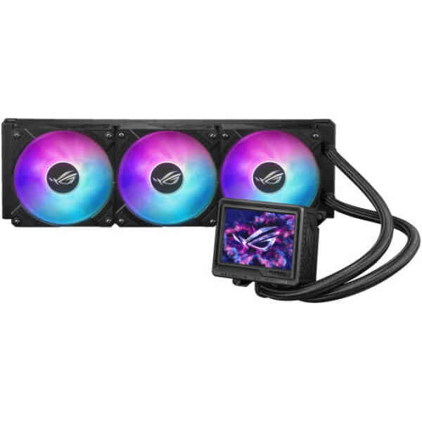ASUS ROG Ryujin III 360 aRGB Extreme Liquid CPU Cooler, 360mm Radiator, 120mm ROG Magnetic Daisy-Chainable Fan, 89.73 CFM Airflow, 2800 RPM Speed, 3.5″ LCD Display, Black |...