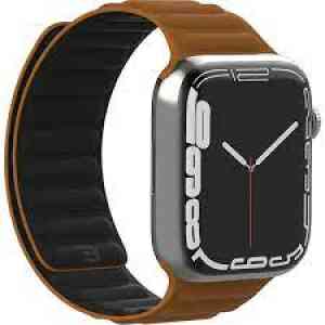 Baykron Strap Silicone Magnetic Apple Watch 38/40/41 mm Black/Brown