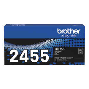 Brother Genuine High Yield Ink Printer Toner Cartridge, Black, TN-2455