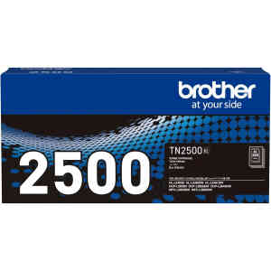 Brother TN2500XL Black High Yield Printer Toner Cartridge Prints Up to 3,000 pages