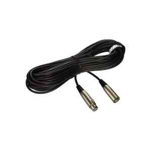 C50J 50-Foot Hi-Flex Chrome XLR Cable Connectors Black