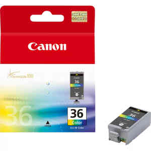 Canon Colour Ink Cartridge, Cyan/Magenta/Yellow, CLI-36