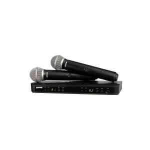 Dual Handheld Wireless Microphone System BLX288UK/SM58X-K14 Black