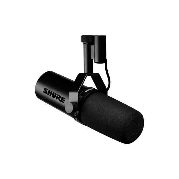 Dynamic Vocal Microphone W/Built-In Preamp For Streaming, Podcast, Recording, Wide-Range Frequency, Warm And Smooth Sound, Rugged Construction, Detachable Windscreen SM7DB Black