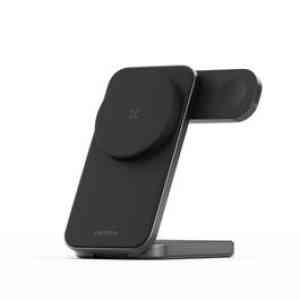 Energea Stand Charger Magtrio + Wireless 3in1 Foldable QI2 Black