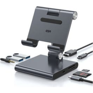 ESR Stand Holder 8 in 1 Portable With Hub Space Grey